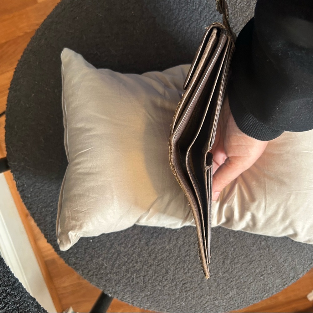 Vintage Coach SoHo Canvas Monogram Brown Wallet with Buckle - Picture 12 of 12